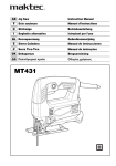 GB Jig Saw Instruction Manual F Scie sauteuse Manuel d