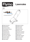 инструкцию по эксплуатации аэратора Flymo Compact