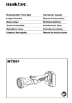 Rechargeable Flash light Instruction manual Lampe Bracelet