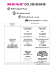 Renz ECL Binding Machines Instruction Manual