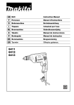 GB Drill Instruction Manual F Perceuse Manuel d