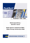 PeakTech® 1195 / 1205 Bedienungsanleitung