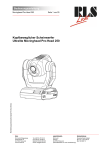 Kopfbeweglicher Scheinwerfer Ultralite Movinghead Pro