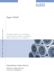 Operating Instructions Type T-CUT