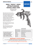 binks “trophy” series manual spray guns