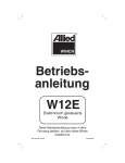 Betriebs- anleitung W12E