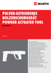 Pulver-geTrIeBeNeS BolzeNSchuBgeräT