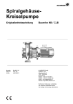 Spiralgehäuse- Kreiselpumpe