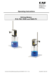 Stirring Motors R18, R50, R50D and R80D-PC