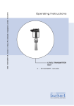 Operating Instructions - Bürkert Fluid Control Systems