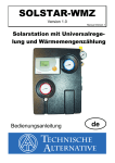 SOLSTAR-WMZ - Technische Alternative