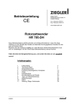 Rotorzettwender HR 785