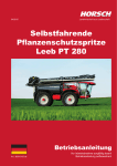 Selbstfahrende Pflanzenschutzspritze Leeb PT 280