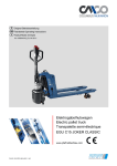 Elektrogabelhubwagen Electric pallet truck Transpalette semi