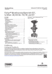 Fisherr Membranstellantrieb 657, Größen 30/30i bis 70/70i und 87