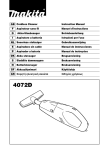 GB Cordless Cleaner Instruction Manual F Aspirateur sans fil