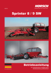 Sprinter 8 / 9 SW - Horsch Maschinen