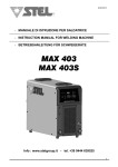 MAX 403 MAX 403S - Stel Welding Division