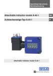 Attachable indicator model A-AI-1 Aufsteckanzeige Typ A-AI-1