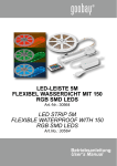 led-leiste 5m flexibel wasserdicht mit 150 rgb smd leds led strip 5m