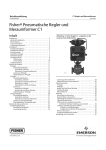Fisherr Pneumatische Regler und Messumformer C1