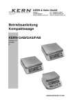 Betriebsanleitung Kompaktwaage KERN GAB/GAS/FAB