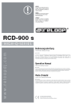 RCD-900 s - CONRAD Produktinfo.