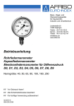 Rohrfeder-, Kapselfeder-, Membranfedermanometer