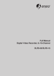 Full Manual Digital Video Recorder, 8-/16-Channel DLR5-08