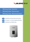 Wolong Solar Inverter Wolong Solar Omvormer