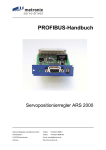 PROFIBUS Handbuch Servopositionierregler ARS 2000