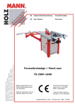 Formatkreissäge / Panel saw TS 250F-1600