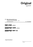 Betriebsanleitung EUROTOP 650 multitast EUROTOP