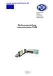 Bedienungsanleitung Lasermikrometer TLSM