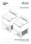 Service Manual CRYOFUGE 6000i / 8500i