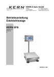 Edelstahl-Plattformwaage KERN SFB