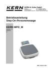 Betriebsanleitung Step-On-Personenwaage KERN MPD_M