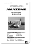 grasshopper gh 02, ght 02 betriebsanleitung - Ersatzteile