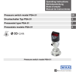 Druckschalter Typ PSA-31 Pressure switch model