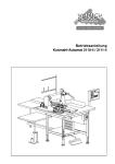 Betriebsanleitung Kurznaht-Automat 2110-4 / 2111-4