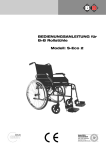 B+B Rollstuhl S-Eco 2 Bedienungsanleitung