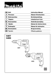 GB Drill Instruction Manual F Perceuse Manuel d