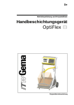 Handbeschichtungsgerät OptiFlex B - Ersatzteilliste