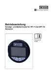 Anzeige- und Bedienmodul für IPT-1*und DPT-10-Sensoren