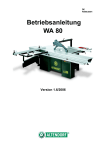 Betriebsanleitung WA 80