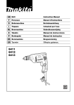 GB Drill Instruction Manual F Perceuse Manuel d'instructions D