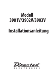 Modell 3901V/3902V/3903V Installationsanleitung