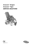 Invacare ® Dragon Invacare ® Tiger SERVICE ANLEITUNG