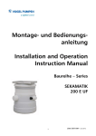 Montage- und Bedienungs- anleitung Installation and