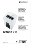 HSM Securio P36 Instruction Manual